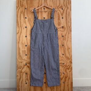 Conductor striped overalls - Blue and White